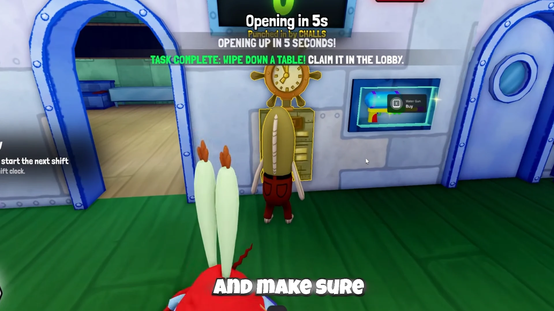 Golden shift clock and next opening countdown