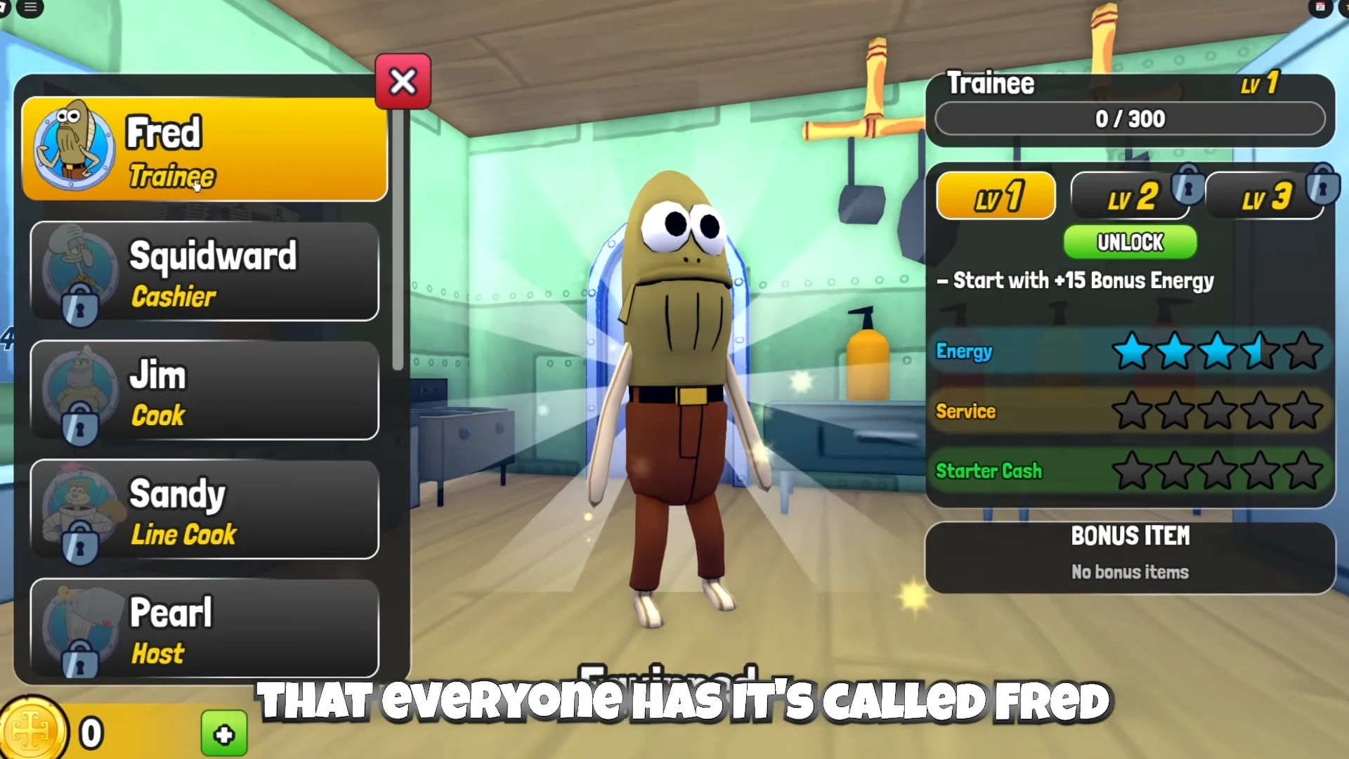 Fred Trainee Level 1 bonus energy card