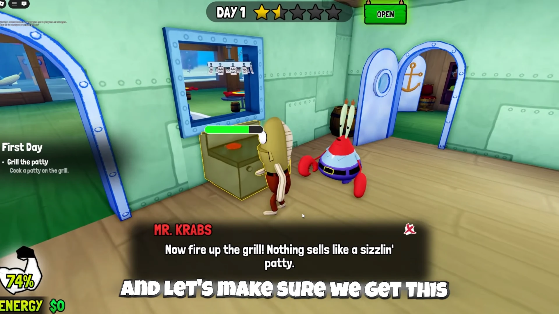 Cooking a patty on the grill